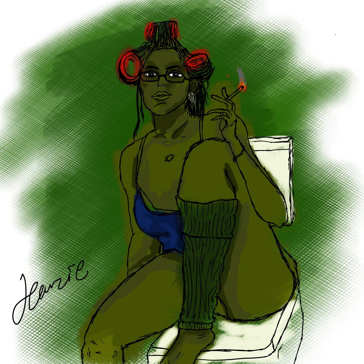 thecraziiartist's tweet photo. She Smokes... In the restroom https://t.co/ApbxVv7iOt