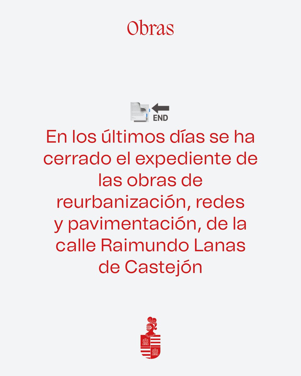 ayto_castejon's tweet photo. 🏗️🚧📍TERMINADAS LAS OBRAS DE LA CALLE RAIMUNDO LANAS

📑🏛️🔚 En los últimos días se ha cerrado el expediente de las obras de reurbanización, redes y pavimentación, de la calle Raimundo Lanas de Castejón https://t.co/dB0KV55BoY