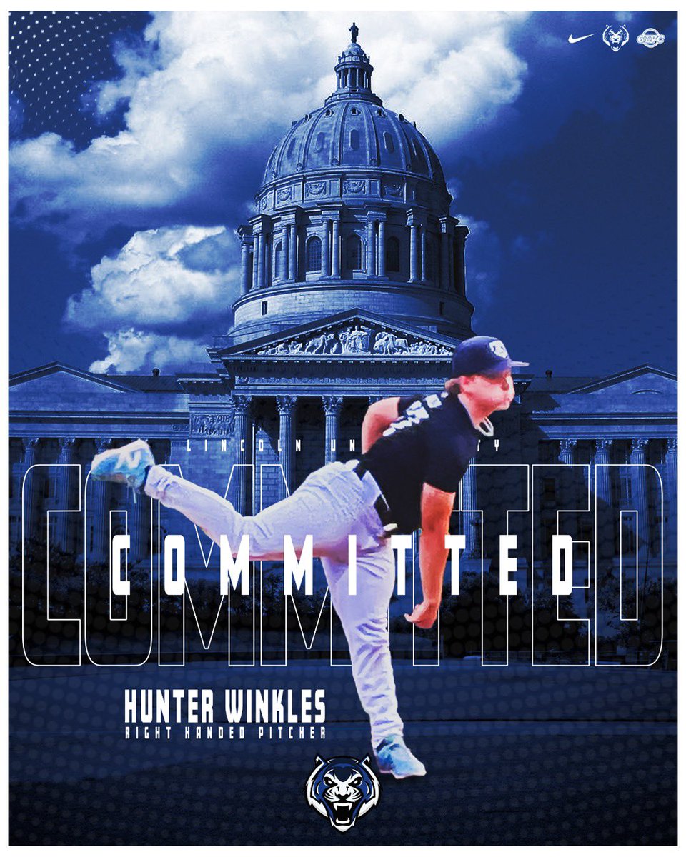 WinklesHunter's tweet photo. I am beyond blessed and excited to continue my academics and athletics at Lincoln University, a Division 2 school in the GLVC! @LewisandClarkC1 @MaxPitchingLab https://t.co/CauH0PHviR