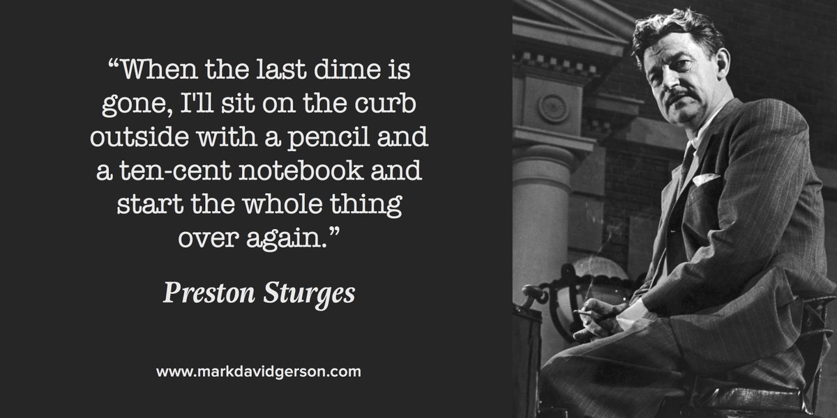 AnneBrookeBooks's tweet image. &quot;When the last dime is gone I&apos;ll sit on the curb w/ a notebook + start again.&quot; #screenwriting writing #writerslife