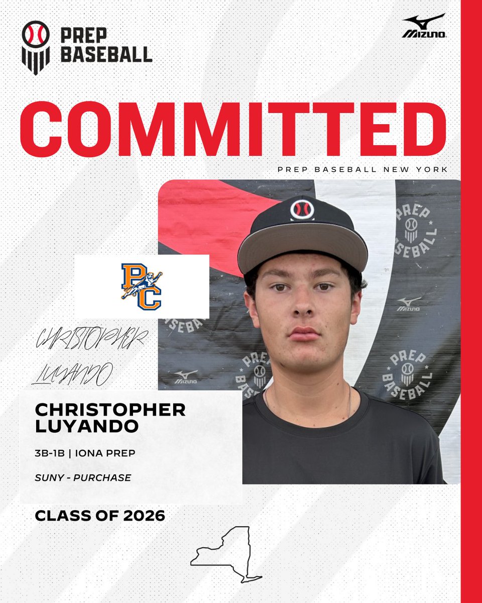 PrepBaseballNY's tweet image. 🚨Commitment Watch🚨

2026 3B/1B Christopher Luyando (Iona Prep) has committed to SUNY - Purchase

✅ 2025 NY Senior Games
✅ 2025 NY State Games
✅ 2024 NY State Games

👤 loom.ly/fzJJhYU

#congrats #committed