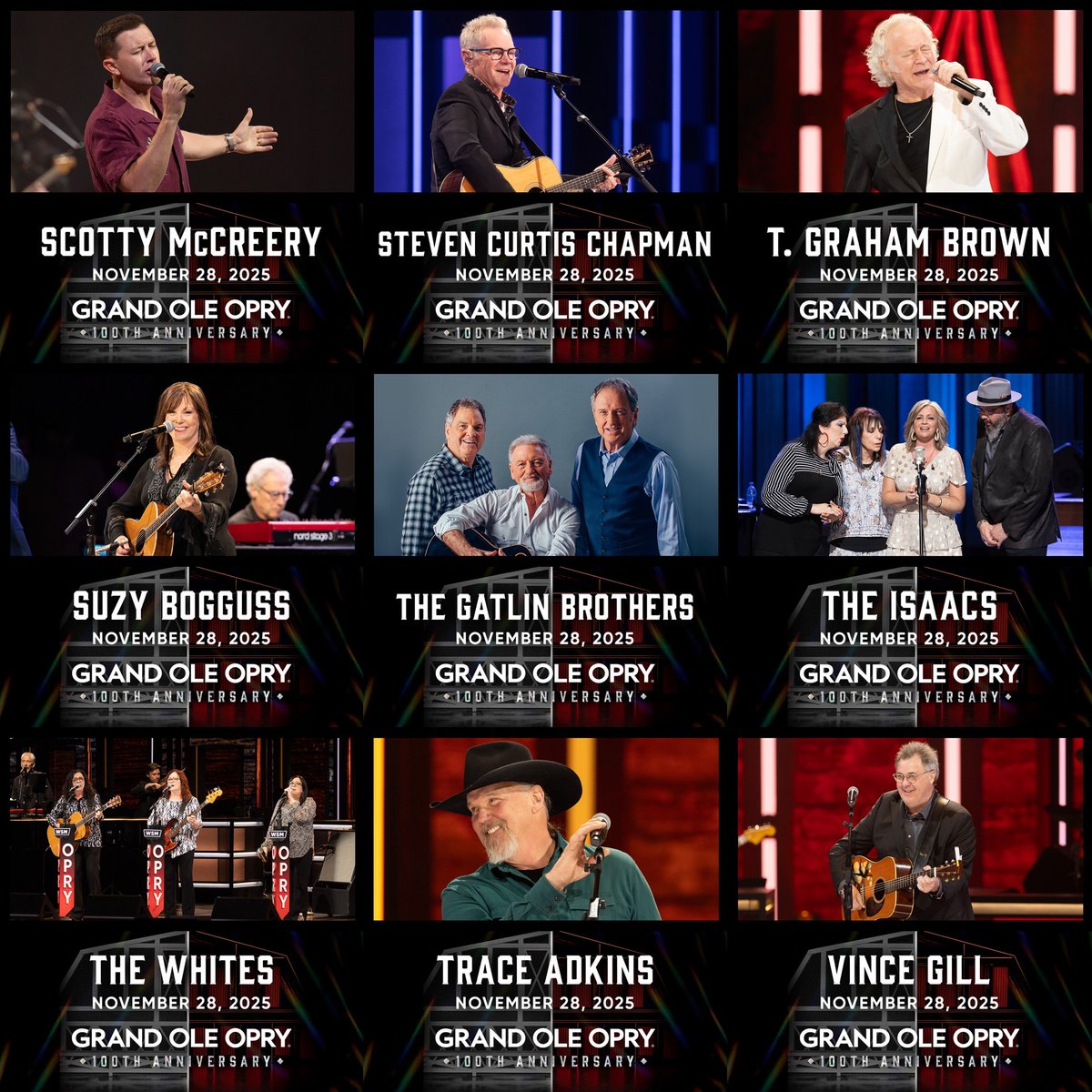 TGrahamBrown's tweet photo. I’m heading out to the Grand Ole Opry for the celebration of a lifetime. As we celebrate turning 100, you can join us by watching on the following outlets. The fun begins at 5:45 p.m. Central time.

Facebook: https://t.co/p0YVs5DQK7
Youtube: https://t.co/EYk9NDeqBL https://t.co/18D7o0oKPo