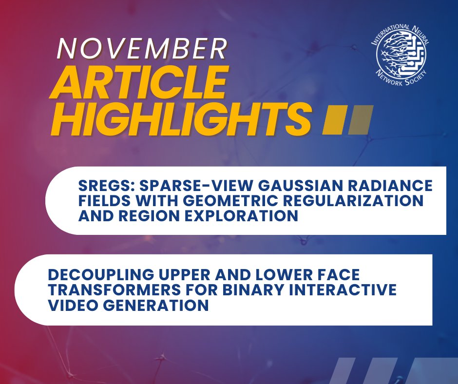 INNSociety's tweet image. 🧠 The November 2025 edition of Neural Networks is out now, showcasing fresh insights, research developments, and emerging directions in artificial intelligence and machine learning.

🔗 Check out Issue 191: loom.ly/PGwfSMA