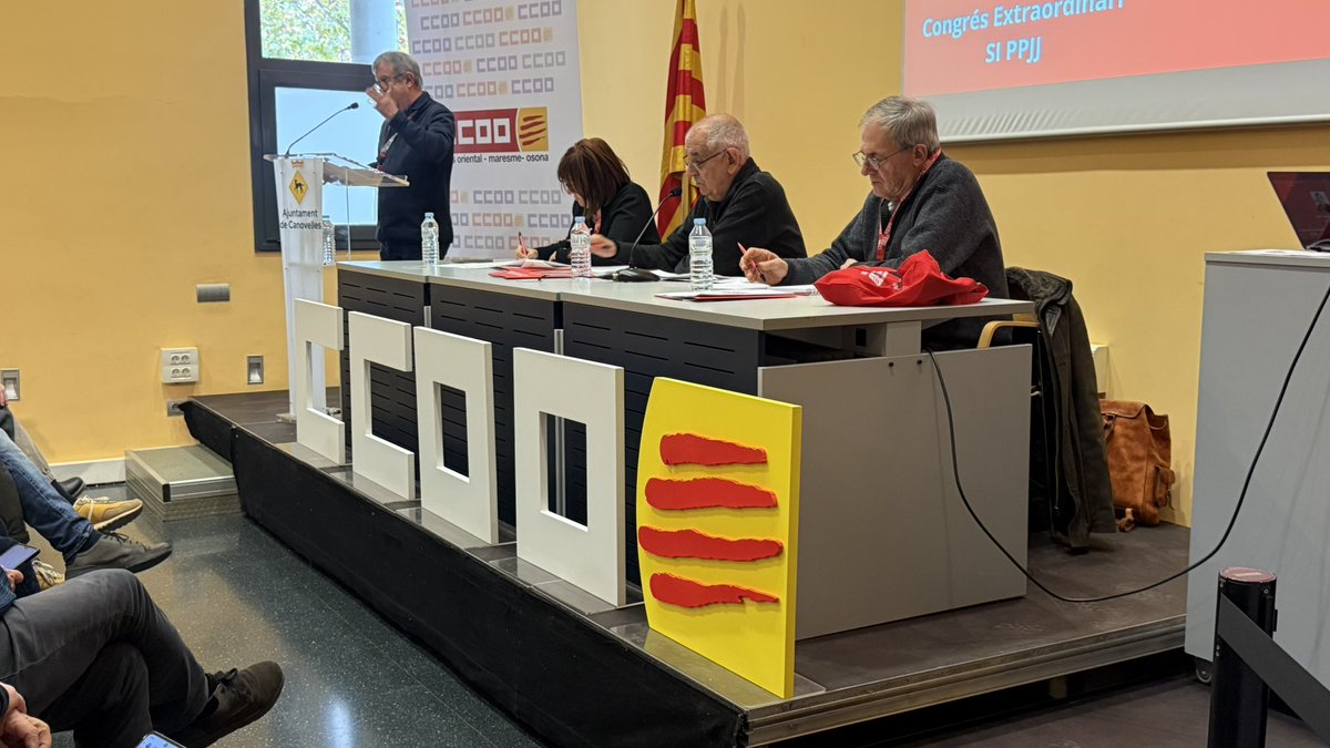 Avui s'ha celebrat el Congrés Extraordinari del SI de Pensionistes del VORMAROS. Des de <a href="/ccoovormaros/">CCOO VORMAROS | ☎️933 100 000 💻consulta.ccoo.cat</a> desitgem a la nova comissió executiva i al SG molts encerts. @FJubilatsCCOO
