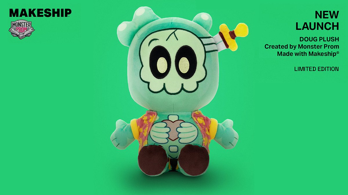 monsterprom's tweet image. DOUG PLUSHIE! 😱

We just launched the campaign for a Doug plushie on @Makeship!

There will be Black Friday discounts till Dec 2nd!

We’ve heard you and now you can finally hug one of the most huggable monsters in Monster Prom 🫂

Go get it: makeship.com/products/doug-…
