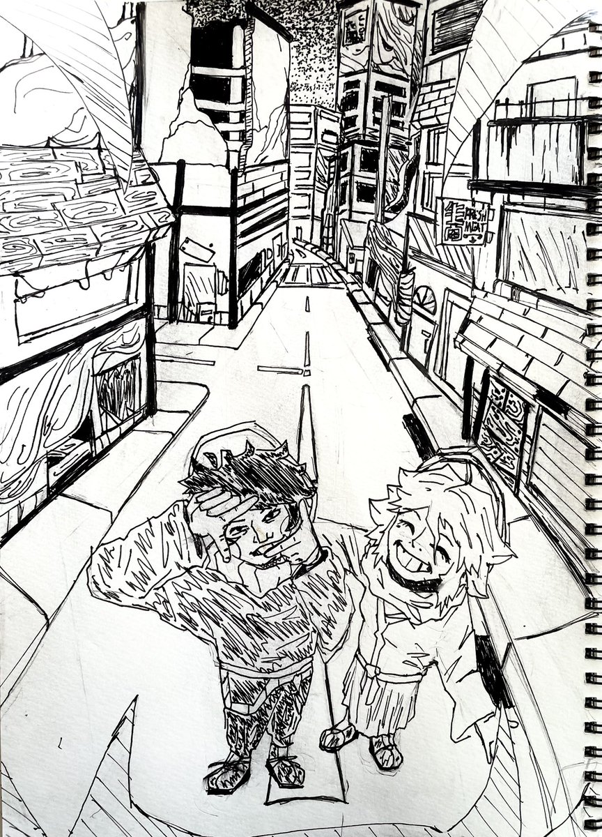 LunarLuned's tweet image. ‘Say Cheese!’

Traditional piece lined with fountain pen

#ocs #hematic