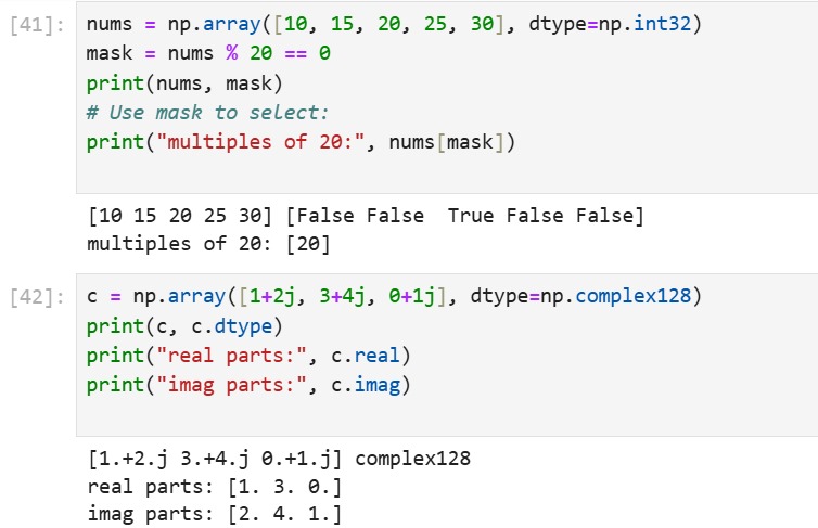sh63425's tweet image. Day 17 — NumPy Data Types

Learned how NumPy handles data types today.
Checked dtypes, converted between float &amp;amp; int, and saw how memory changes with different types.
Crazy how much performance depends on choosing the right dtype 
#100DaysOfDataScience #NumPy #LearningInPublic