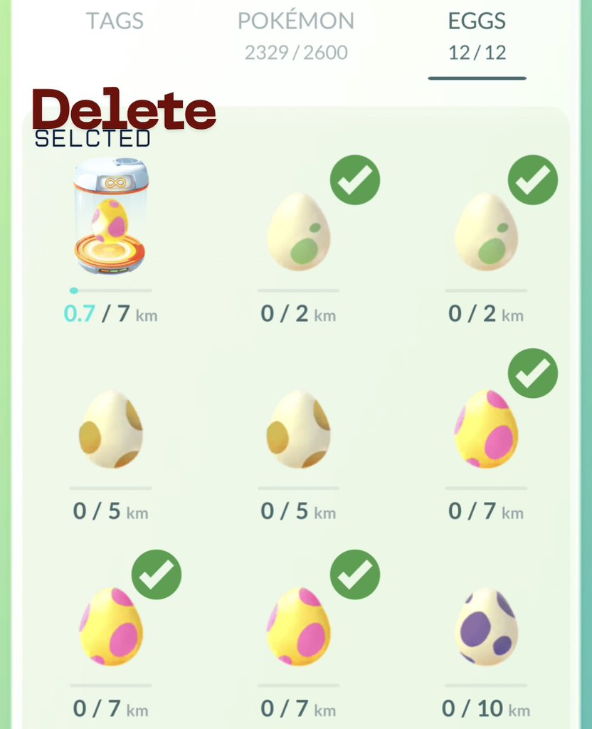 Is this one of the most requested feature?

Deleting Eggs 👇🏻 

#ポケモンGO #PokemonGo #PurpleFeebas