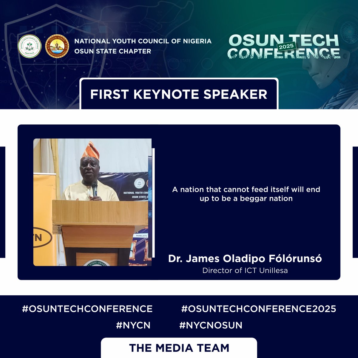 Osun Tech Conference 2025 
#OsunTechConference #OsunTechConference2025 #NYCN #NYCNOSUN