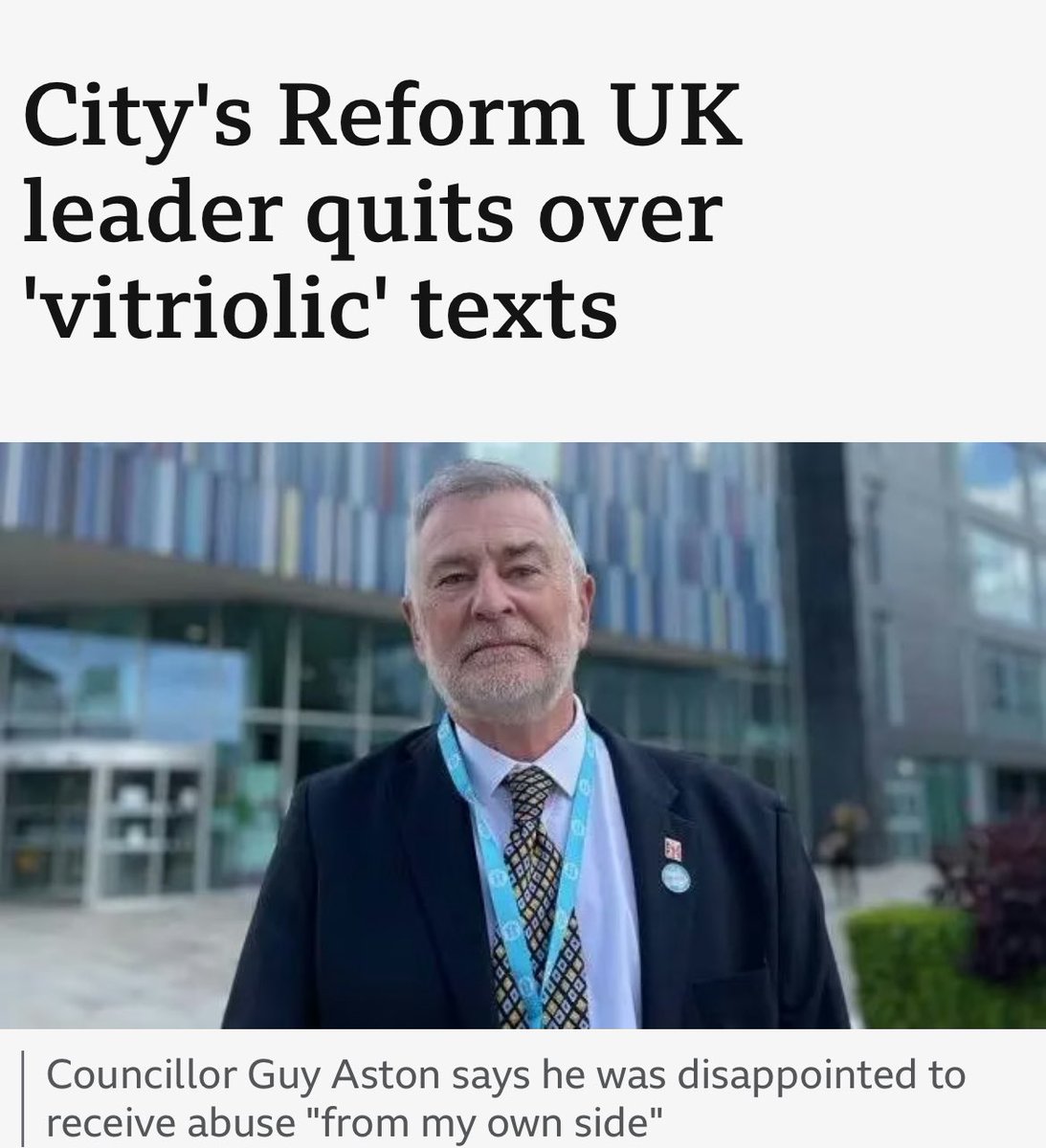 Congratulations to the small handful of Reform UK Councillors who made it through to lunch. It sets you apart…