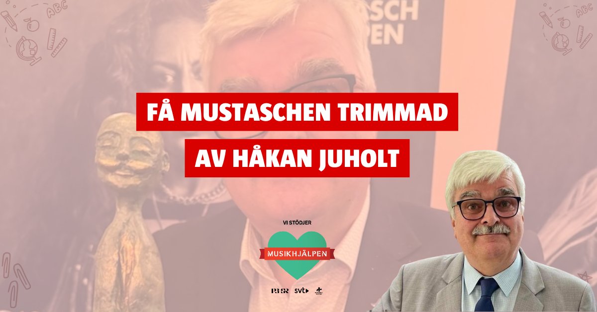 VF_se's tweet image. Exklusiv auktion till förmån för Musikhjälpen: Håkan Juholt, mottagare av Mustaschkampens första hederspris någonsin och mustaschbärare sedan 50 år tillbaka, finns på plats i Karlstad på tisdag för att hjälpa en lycklig vinnare! 

Auktionen hittar du här: tradera.com/item/340774/70…