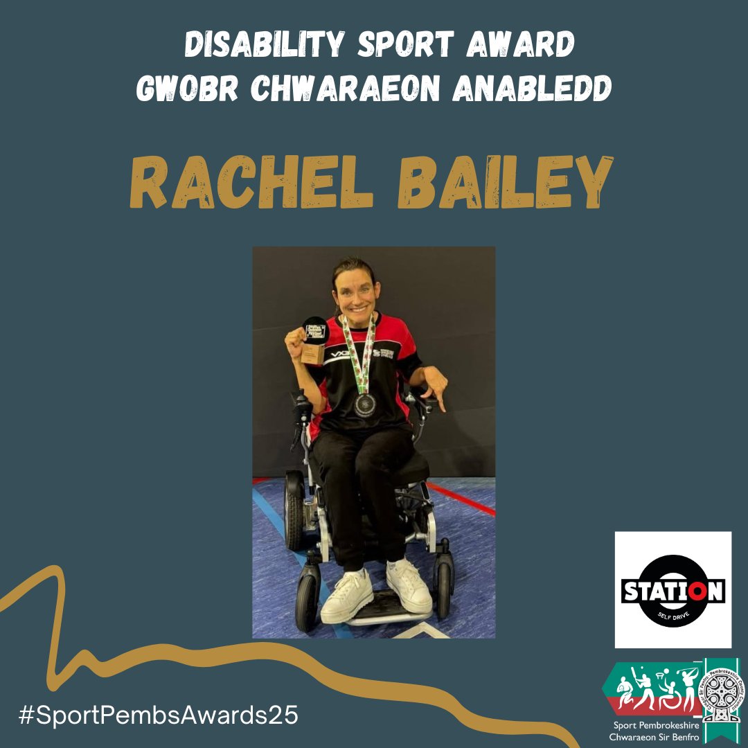 🏅 Disability Sport Award/Gwobr Chwaraeon Anabledd
🤝 Sponsored by / Noddwyd gan: <a href="/stationhire/">Alphonse Hoarau️</a>
🏆 Winner / Enillydd:<a href="/RachelBailey/">Rachel Bailey</a>
#SPAward25 #GwobrauCHSB25 <a href="/angelamiles/">Angela Miles</a> @DSW #Boccia <a href="/dsw/">Dan Wilson</a>_news @crymychpanthers