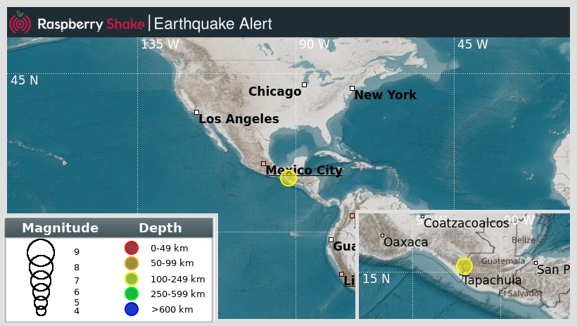 raspishakEQ's tweet photo. Preliminary M5.8 #Earthquake
ID: #rs2025xldirl
3km from #Tectitan, #Mexico-GuatemalaBorderRegion
2025-11-28 20:06 UTC
Source: #EMSC
@raspishake
Join the largest #CitizenScience EQ community ➡ https://t.co/Y5O0dgJqJF
EVENT ➡ https://t.co/2xZbUFfxex https://t.co/yzsEw6wO6j