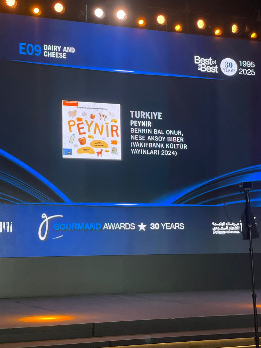 Gourmand 2025’den
sürpriz haber; Son 30 yılın en iyi peynir kitabı ödülü
Çocuklar için hazırladığımız 
“Peynir “kitabının  oldu.
Kitabımızın aldığı dünya birinciligi ardından , aldığı bu  ikinci ödül
ülkemizi bir kez daha temsil etmenin gururunu yaşattı🇹🇷 🙏<a href="/berrinbalonur/">berrin bal</a>