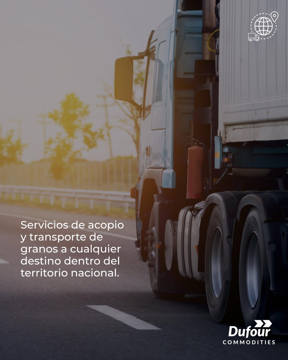 🚎Ofrecemos servicios de acopio y transporte de granos a cualquier destino dentro del territorio nacional🗺️

📱Contáctanos por más información: 095 393 510