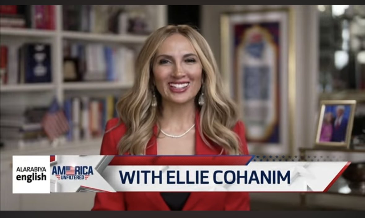 ✨So honored to share that I will be hosting @alarabiya_eng first ever US based show, “America Unfiltered with Ellie Cohanim”!

Stay tuned as I invite on guests who will help us explore the issues dominating the news in the USA!🇺🇸