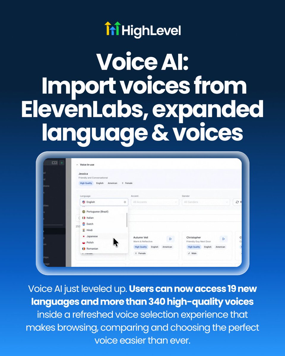 gohighlevel's tweet image. Want to know what&apos;s new with HighLevel this week? 👀
Check out these recent updates, and watch the latest Release Radar episode on our YouTube: youtube.com/live/O9zOFzhTm…

#GoHighLevel #HighLevel #ReleaseRadar
