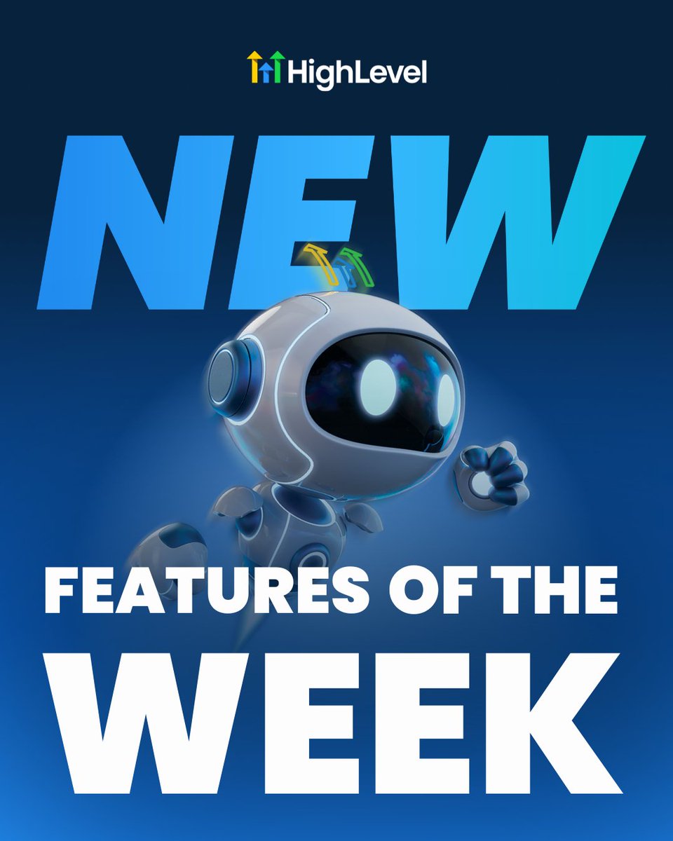 gohighlevel's tweet image. Want to know what&apos;s new with HighLevel this week? 👀
Check out these recent updates, and watch the latest Release Radar episode on our YouTube: youtube.com/live/O9zOFzhTm…

#GoHighLevel #HighLevel #ReleaseRadar