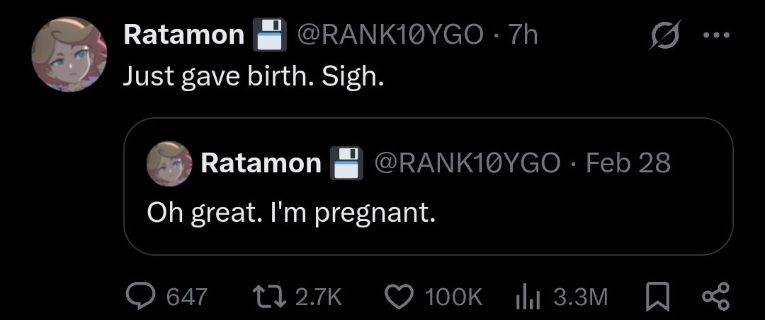 You don't even need a womb for a banger like this you just need patience