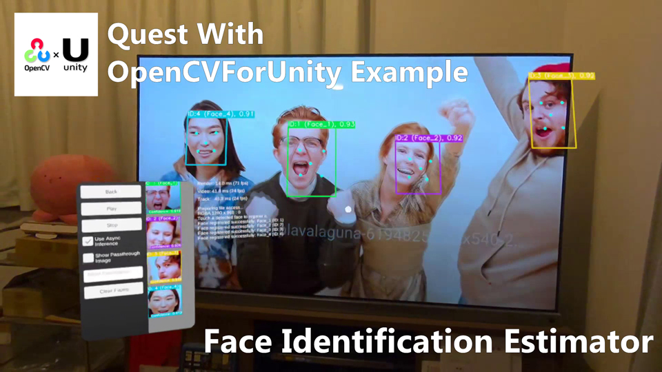 EnoxSoftware's tweet image. ・QuestPassthrough2MatHelperExample
・QuestArUcoExample
・QuestMultiObjectTrackingExample
・QuestFaceIdentificationEstimatorExample
#MetaQuest #opencv #unity
