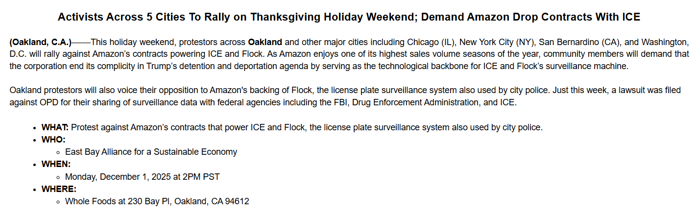 Demand Amazon Drop Contracts with ICE @ Whole Foods