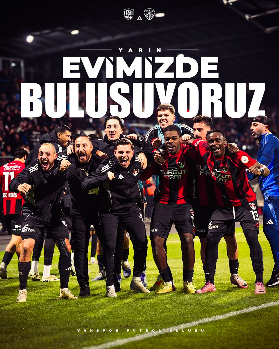 Sahada biz varız ama bu hikâyenin tamamlanması için tribünde sana ihtiyacımız var.

Formayı, rengi, bu şehri benimseyen herkesi yarın maça bekliyoruz.

Yarın tribünde buluşuyoruz.

❤️🖤

#BüyükVanspor