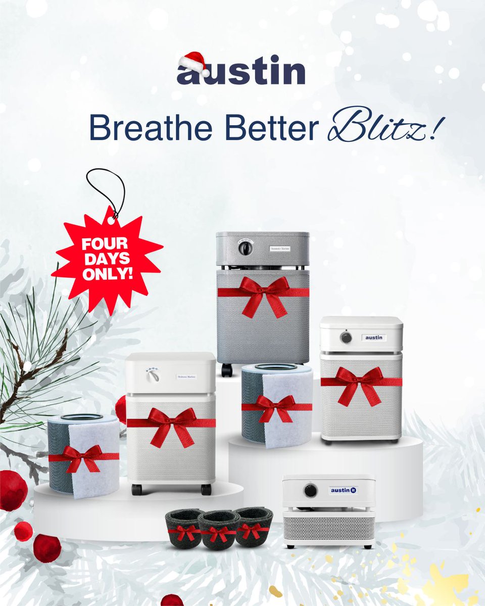 AustinAirLtd's tweet image. ✨ Read the full breakdown and see how the math works: austinairsystems.com/blogs/blog/qui…

Or shop now: austinairsystems.com/pages/holiday-…

#AustinAir #BreatheBetterBlitz #BlackFriday #CyberMonday #IndoorAirQuality #HolidaySavings #AllergyRelief #AsthmaSupport