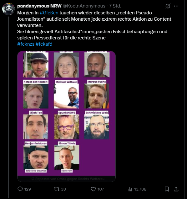 KoelnTagblatt's tweet image. #fckAntifa
Wir wissen ja, wer morgen auch dabei ist, gell #öRR ?
Eure Gesichter kennen wir auch.