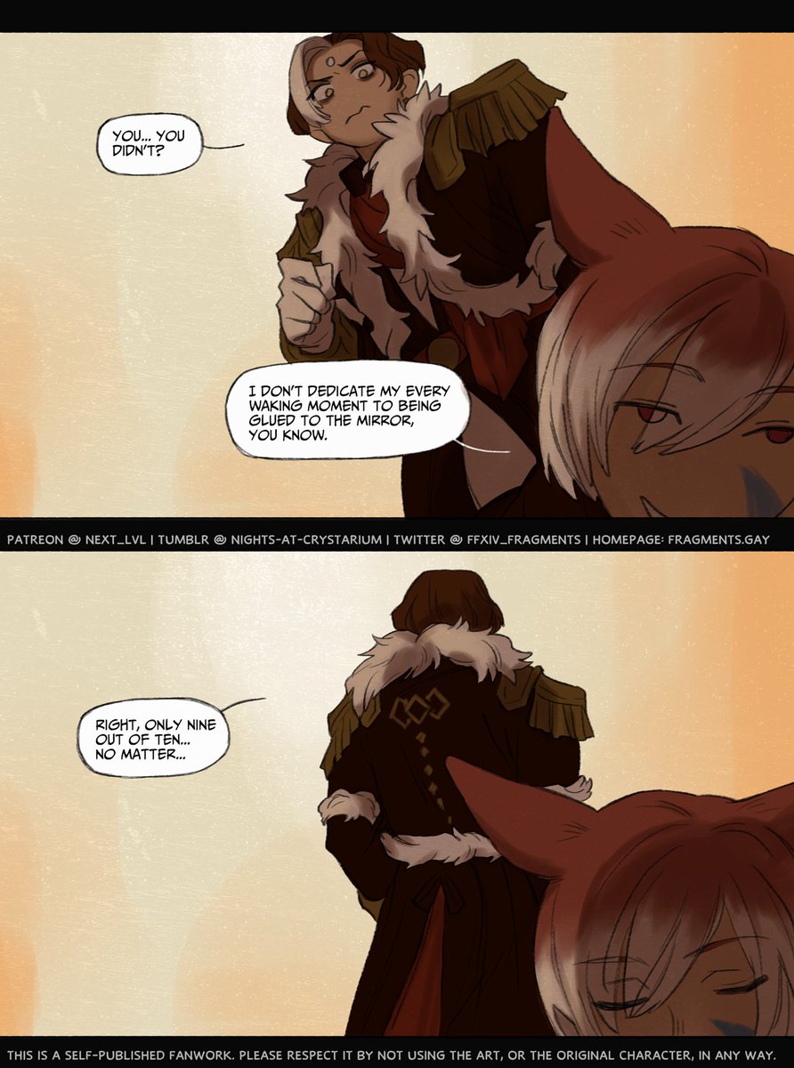 ffxiv_fragments's tweet image. "Fragments" - episode 78
But, merciless, time's ever marching on.
1/3