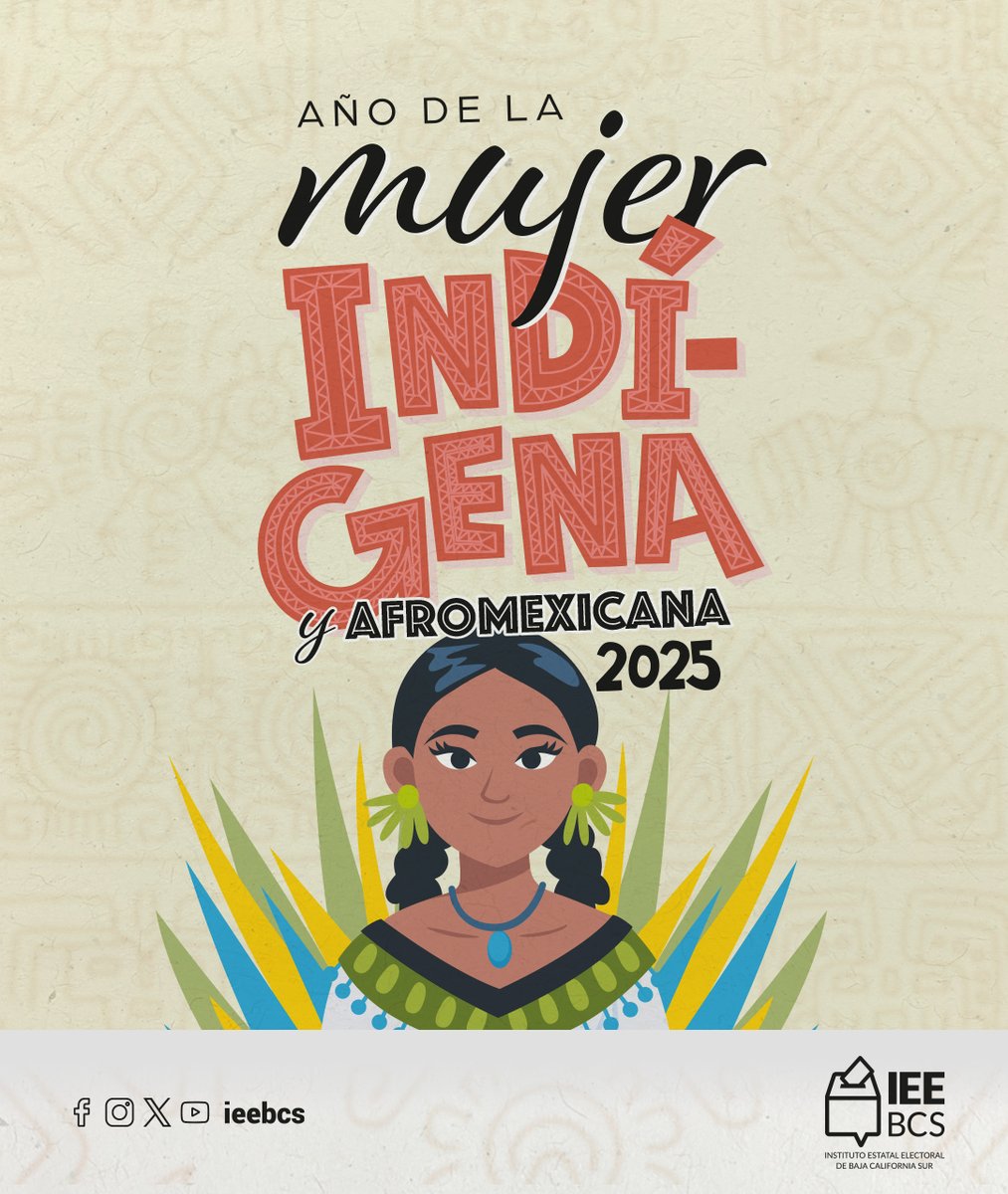 ieebcs's tweet image. 🟢 &quot;2025, Año de la Mujer Indígena y Afromexicana&quot;

👉2025 fue declarado &quot;Año de la Mujer Indígena y Afromexicana&quot; por el Senado de la República con el objetivo de reconocer las aportaciones de mujeres indígenas y afromexicanas a la sociedad.