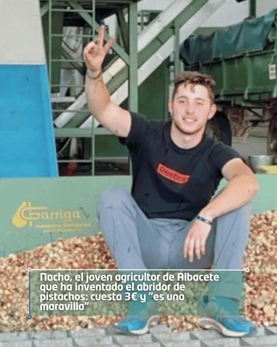 huerta_digital's tweet photo. 🔧 Nacho, agricultor de Albacete y director de Maná Pistachos, ha patentado un abridor de pistachos que se vende en Amazon por 3 € y facilita abrir la cáscara sin dañar las uñas.
Amplía en @elespanolcom 📲➡️ https://t.co/xPucsQJ3qc #pistachos https://t.co/mf7kPttVU1