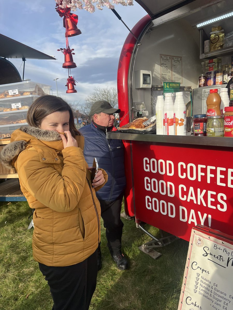 BHNFT_SLT's tweet photo. A little winter warmer for our annual Christmas light switch on. Good for well being and curing cravings! 
Where there’s food, the SLT team are never far behind.
The festive season begins! 🎄🔔 https://t.co/b5Y9dD52qt