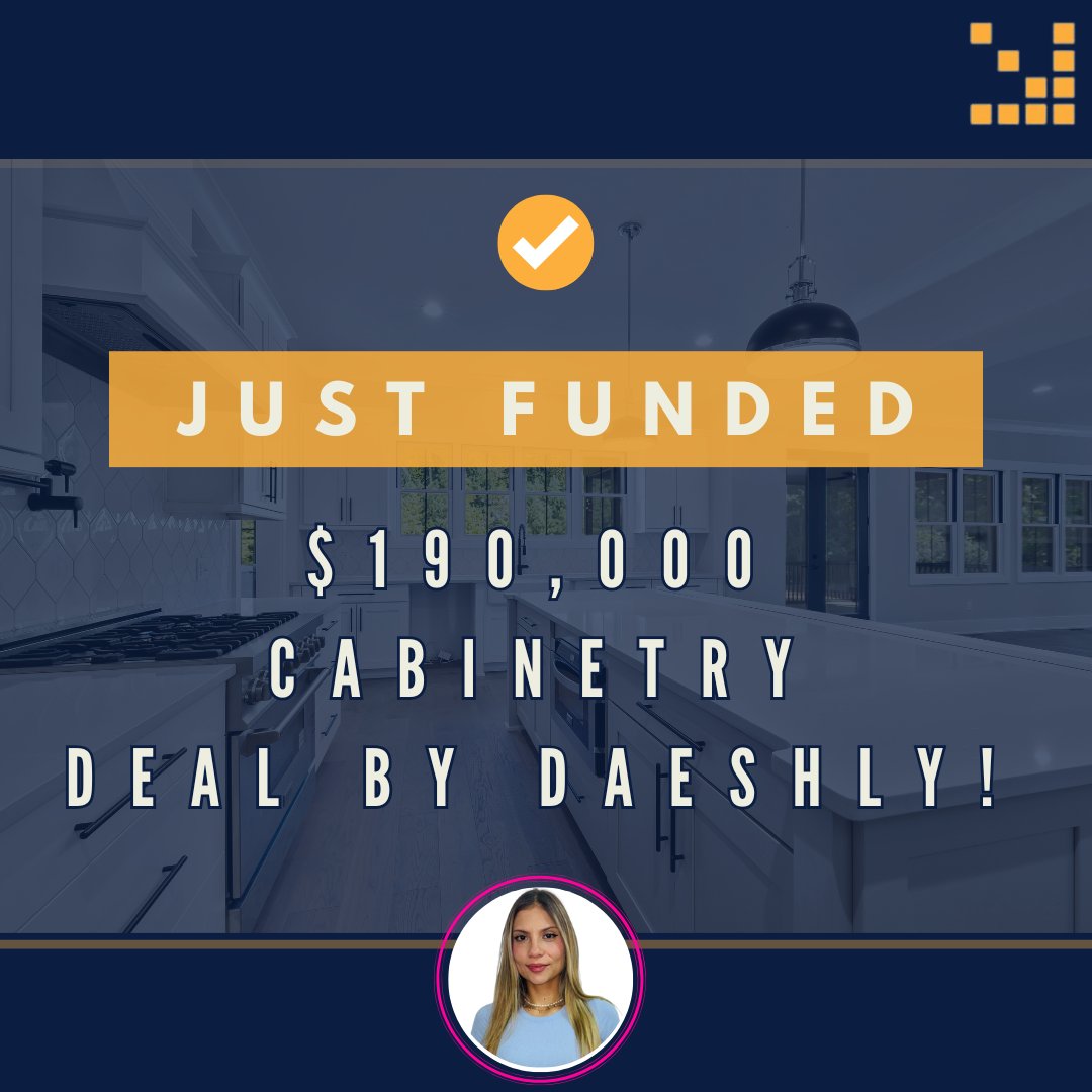 Lendini_lendini's tweet image. Check out this Just Funded $190,000 Cabinetry Deal by Daeshly! See your deal here next!

Visit ow.ly/wBAl50Xn9EJ to become an ISO partner

#businessfinance #businessgrowth #mca #merchantcashadvance #revenuebasedfinancing #funding #directfunder #smallbusinessloan #money