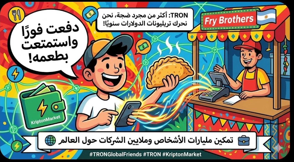 aldftop2632's tweet photo. 🔥 استمتع بإمبانادا في الأرجنتين ودفع فوري عبر @KriptonMarket بفضل شبكة @trondao ⚡
TRON ليست مجرد ضجة، بل حركة تريليونات الدولارات سنويًا 🌎
تمكين مليارات الأشخاص وملايين الشركات حول العالم! 🇦🇷🍴💸
#TRONGlobalFriends #TRON #KriptonMarket https://t.co/qBYA9yqgd4