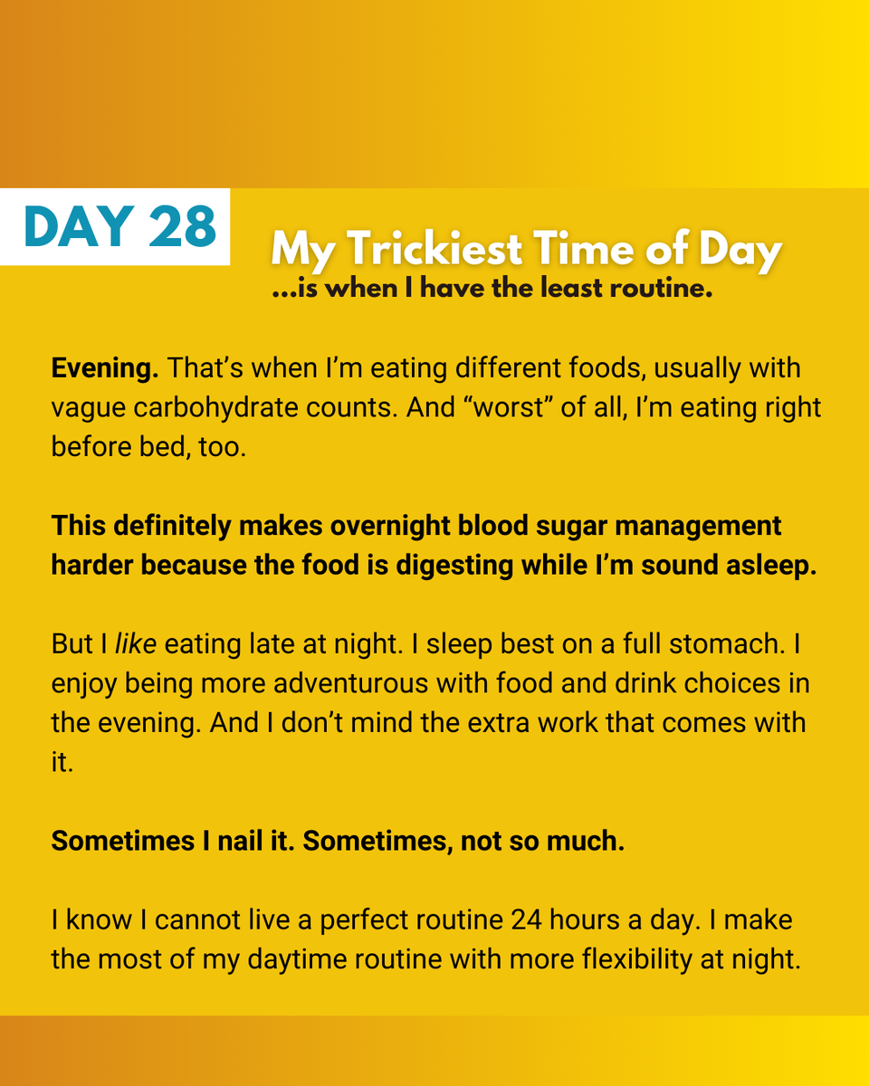 GingerVieira's tweet photo. We all have that one time of day that just refuses to behave.

The numbers drift, the doses don’t hit quite right, and nothing ever works the same way twice.

#T1DTips #T1D #T1DCommunity #DiabetesNerd #TimeInRange #BloodSugarPatterns https://t.co/7vYVMui62u