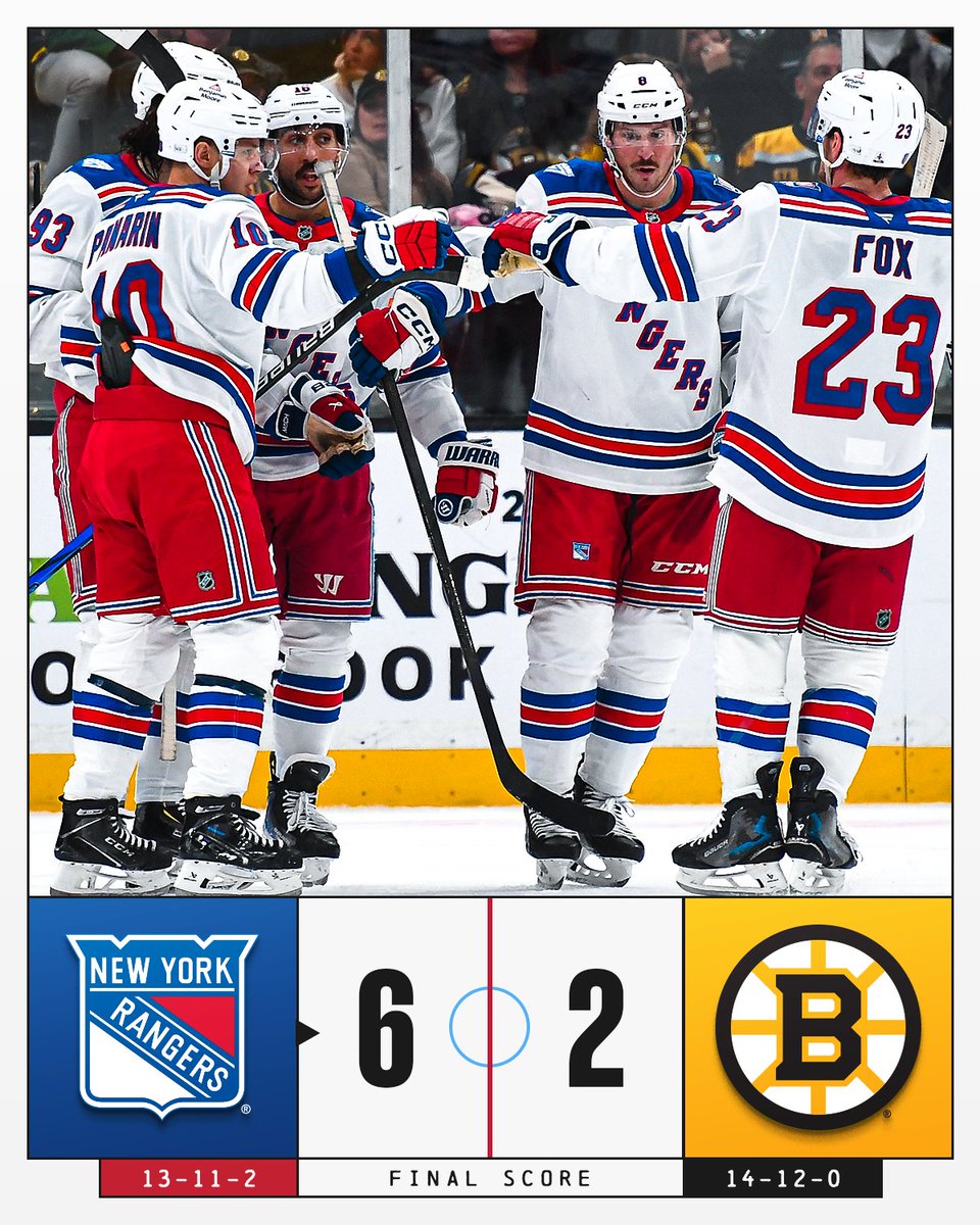 The <a href="/NYRangers/">New York Rangers</a> win big on the road! 🙌