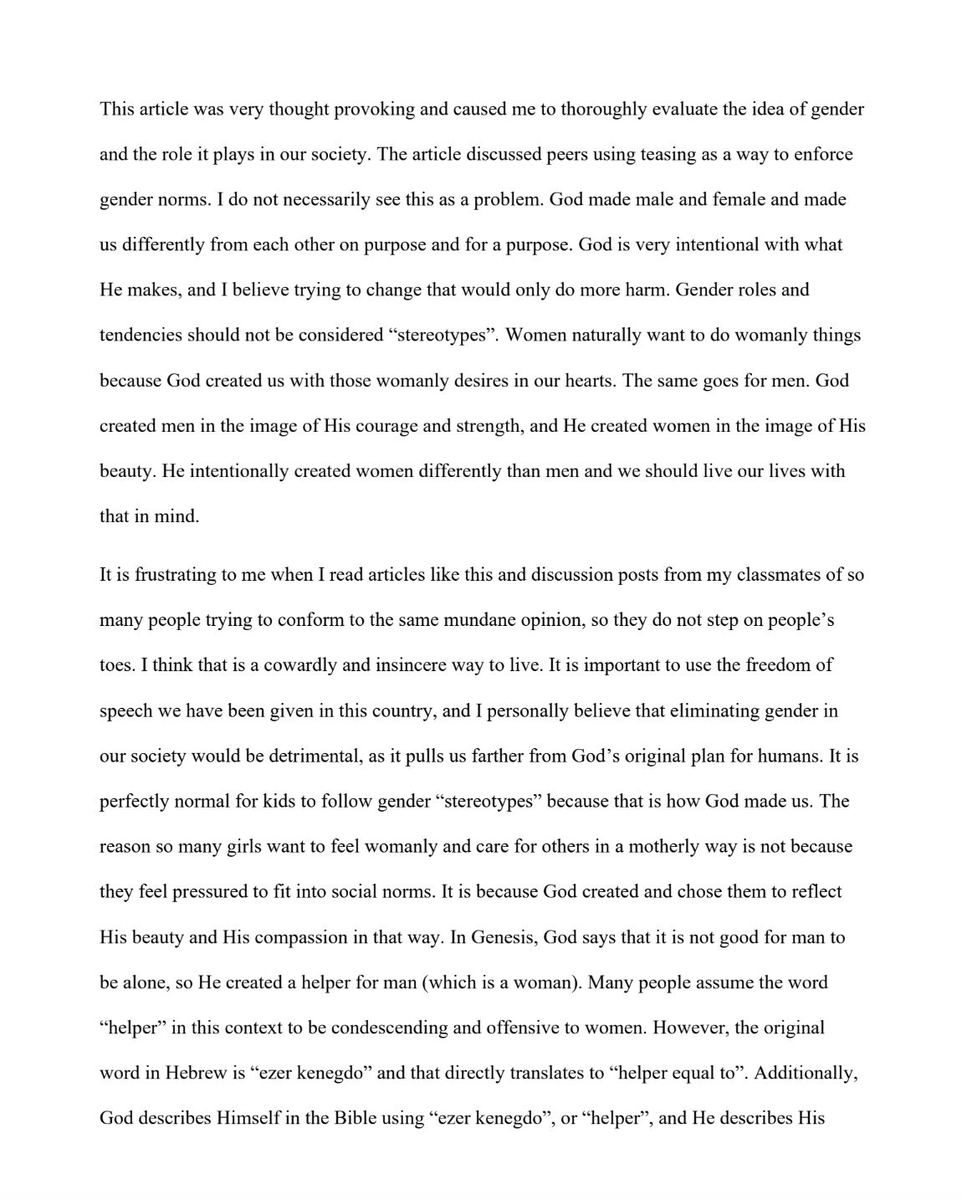 libsoftiktok's tweet image. WOW. Mel Curth, a transgender professor at @UofOklahoma, reportedly FAILED a student’s essay about “gender norms” because the student used the Bible to justify traditional gender roles.

Curth, who uses “She/They” pronouns, claims the student’s essay lacked “empirical evidence”…