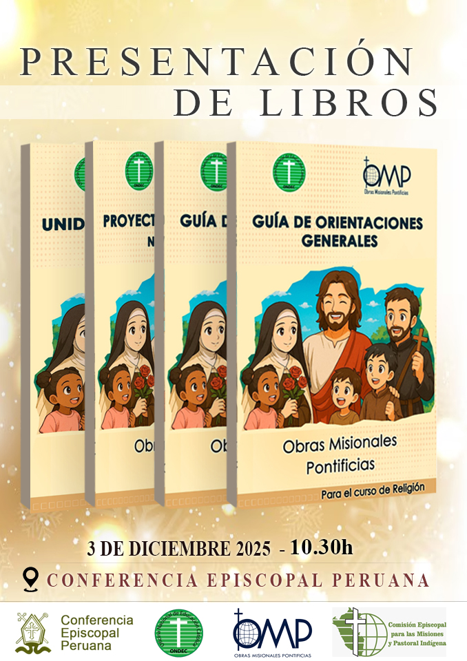 omp_peru's tweet photo. PRESENTACION DE LIBROS EDUCATIVOS Y PASTORALES DE LAS OMP

La Oficina Nacional de Educación Católica (ONDEC) y las Obras Misionales Pontificias (OMP) del Perú anuncia la próxima publicación de cuatro importantes textos educativos, elaborados con... https://t.co/5R8L4Umrp5 https://t.co/wFPLDMgIYh