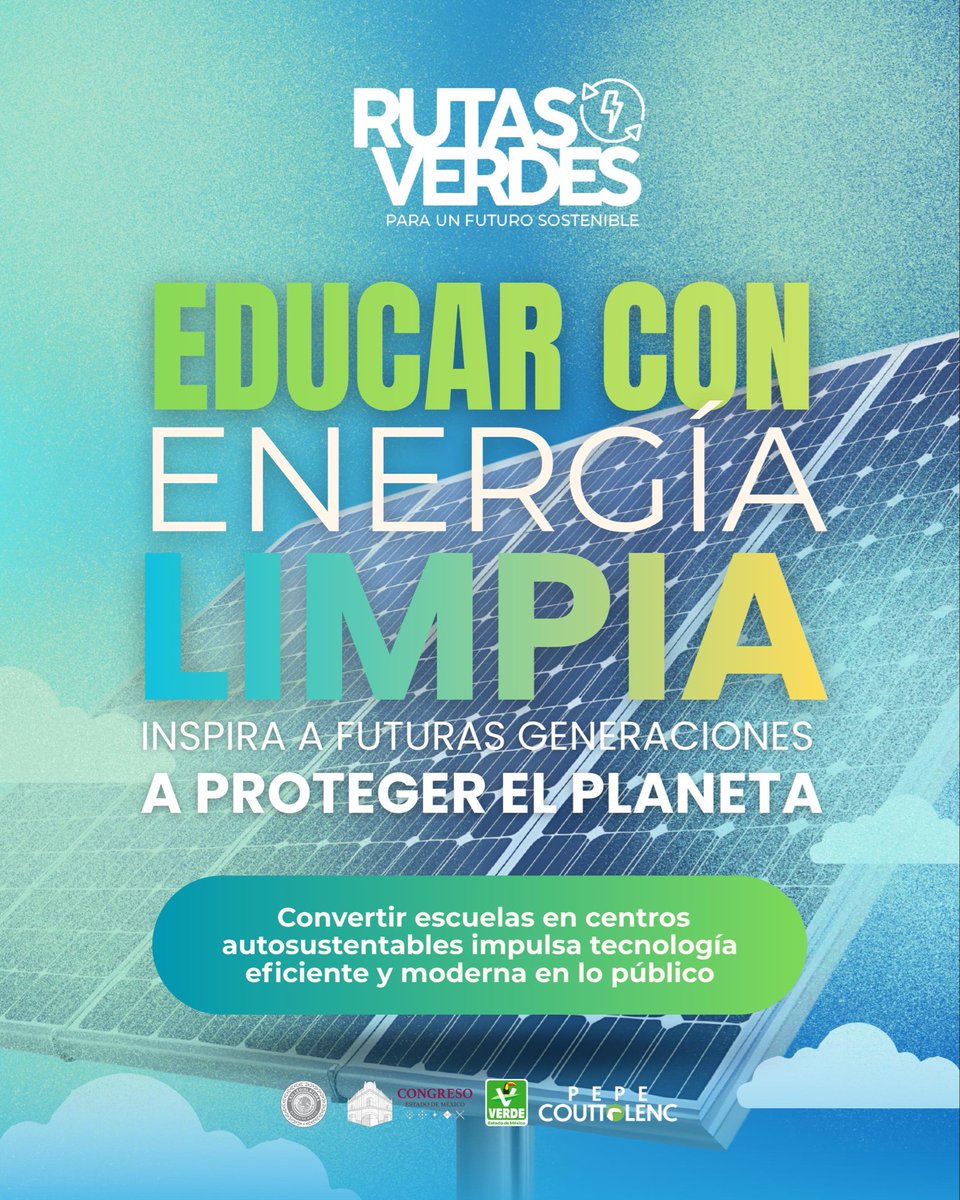 pepecouttolenc's tweet image. #TodoEsPosible | ¡Por el futuro de las niñas y los niños mexiquenses, apostemos por las #RutasVerdes! 🏫☀️