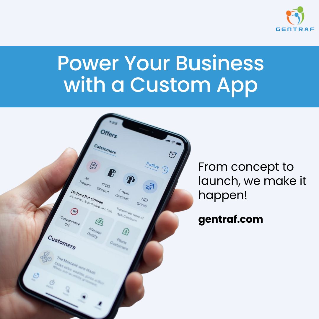 Gentrafinc's tweet photo. Give your business a digital edge with a custom mobile app. Boost engagement, simplify sales, and stay connected anytime, anywhere.

#mobileapp #appdevelopment #mobileapplication #mobileappdesign #mobileappdeveloper #Gentraf https://t.co/zZaKOSDs6W