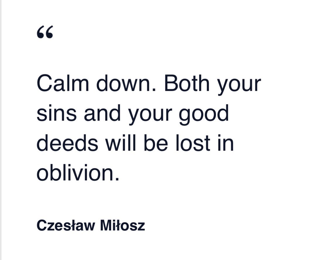 Do the right thing because it’s who you are, not because you’re trying to carve your initials into the universe.