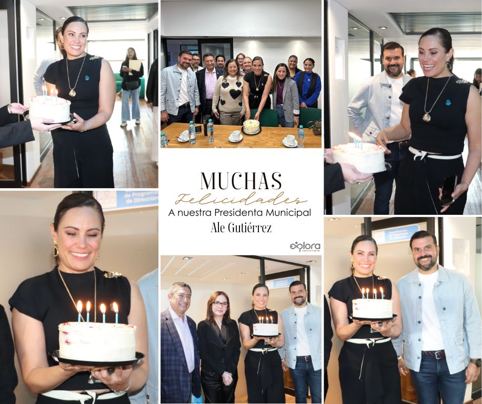 ExploraLeon's tweet image. Hoy celebramos a nuestra Presidenta Municipal @AleGutierrez_mx , a quien tuvimos el honor de recibir en nuestras oficinas en este día tan especial. 

Desde el Centro de Ciencias Explora le deseamos un cumpleaños colmado de salud, éxitos y proyectos que continúen impulsando.