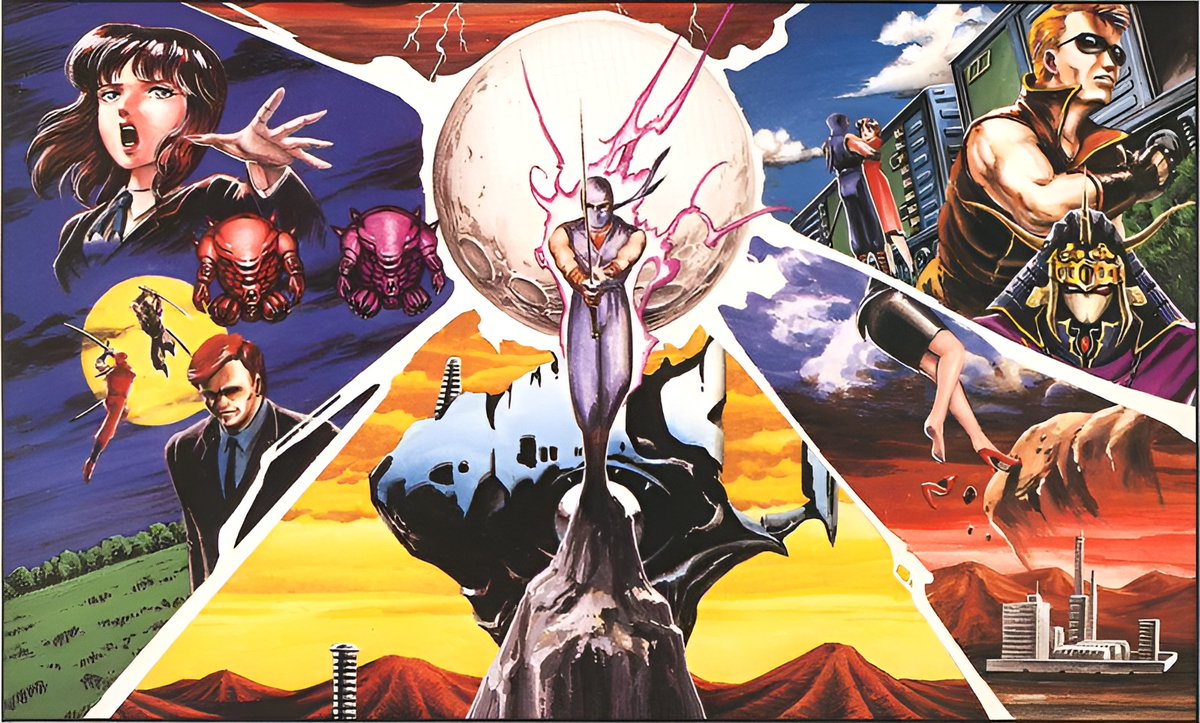 Ninja Gaiden (1988). Nintendo Power art by Masato Kato.