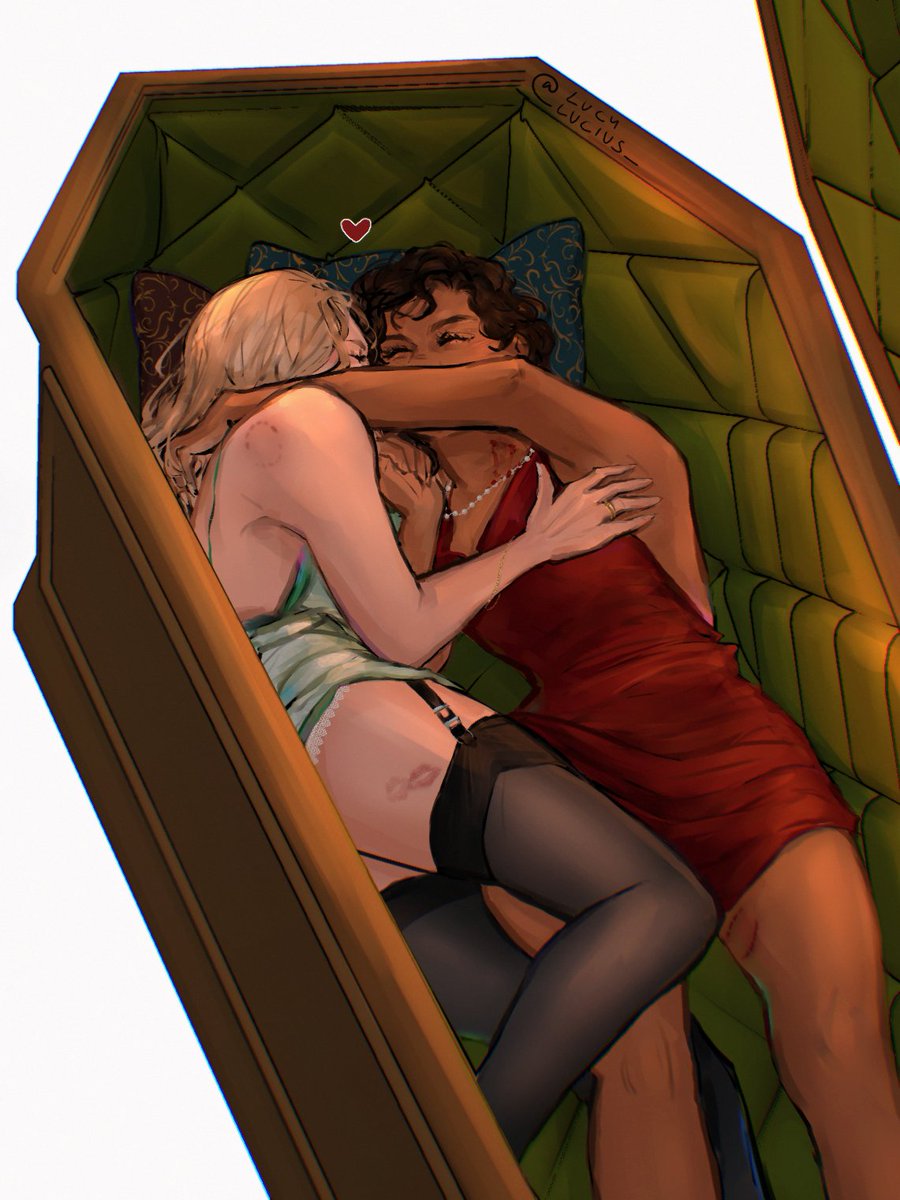 lucylucius_'s tweet image. femloustat coffin cuddles yay #iwtv