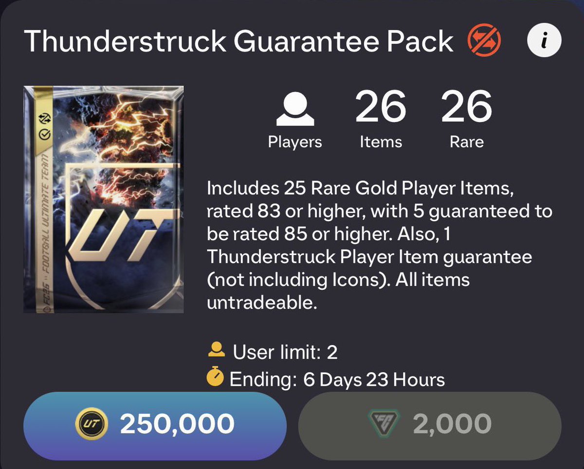🚨FREE THUNDERSTRUCK GUARANTEE PACK🔥🔥🔥🔥

• Follow me &amp; <a href="/KFutCoins/">Fut Coins, Accounts & WL</a> 
• RT 
. Comment your Console 👇

THAT’S ALL🔥🔥🔥 WINNER SOON 👀 #FC26