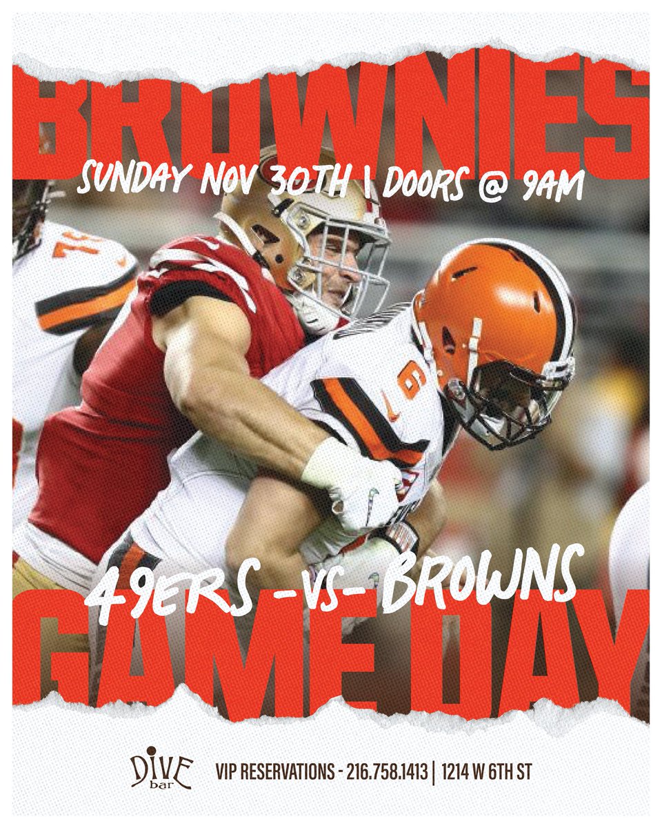 🔥 WEEKEND AT DIVE BAR 🔥

FRI 11/28 — ZION (10PM-2AM)
SAT 11/29 — DJ Z13 (10PM-2AM)
SUN 11/30 — BROWNS vs 49ERS (Doors 9AM)

West 6th all weekend. Don’t miss it.
VIP: 216.758.1413
📍 1214 W 6th St
