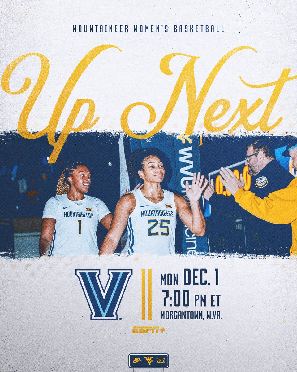 𝙽𝙴𝚇𝚃 𝚄𝙿 🛣️ 

🆚 Villanova
🏟️ Hope Coliseum
🎟️ tinyurl.com/2d6t8bso