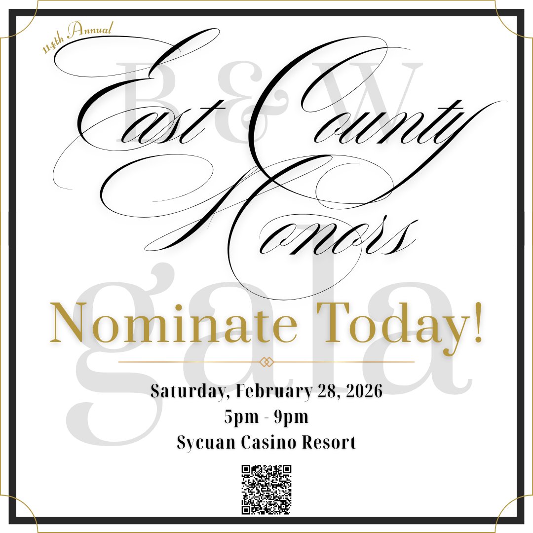 sdeccc's tweet image. The 2026 East County Honors Events Committee of the San Diego Regional East County Chamber of Commerce is seeking nominations for the following 2025 Businesses of the Year awards! 🏆

We invite you to celebrate 114 years of recognizing and honoring East County&apos;s outstanding…