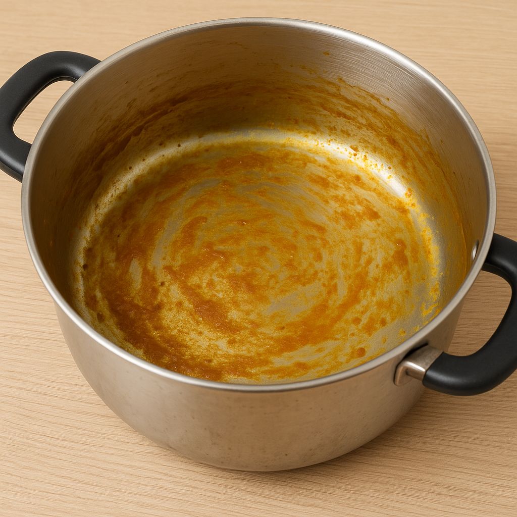 これ知らない人多いけど、カレーを作った後の鍋のニオイは家にある「あるもの」だけで一瞬で消えます。洗剤でゴシゴシしても残るあの匂い、実は「油膜＋香辛料」が原因なんだけど…その両方をまとめて落とす裏ワザがあります。知らないと損すぎるので、やり方はリプに置いておきます↓