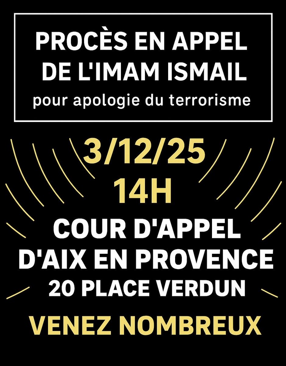 Soutien à l’imam Ismail tweet media